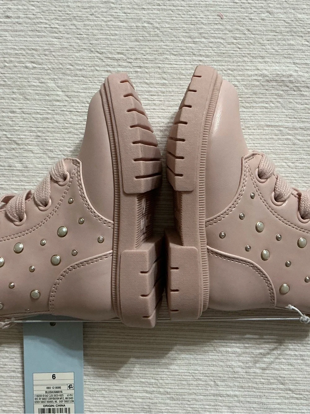 Cat & Jack Toddler Girls Amaya Lace-Up Combat Boots